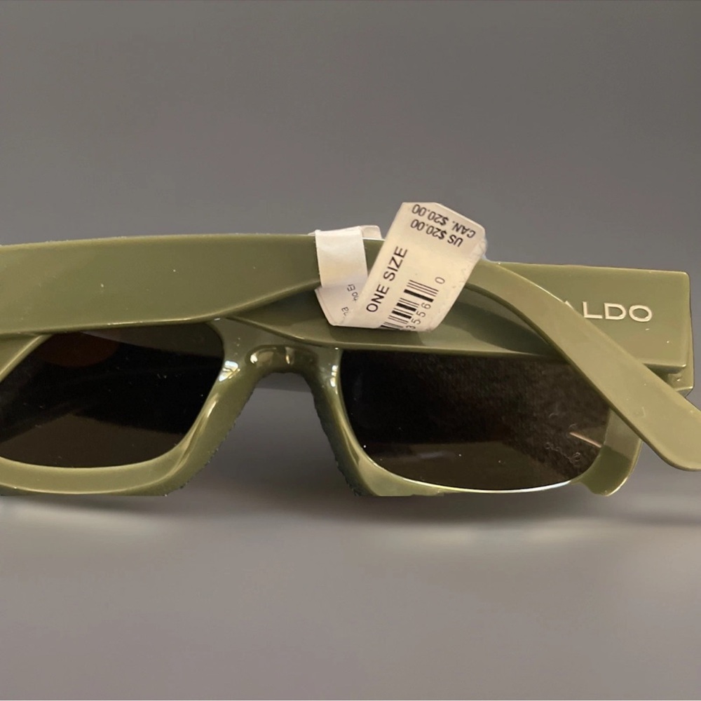 Aldo Olive Green Rectangular Sunglasses - image 6